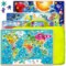 QUOKKA 48 Piece Puzzles for Kids Ages 3-5 – Wooden Sudoku Puzzles for Kids 4-8 Year Olds –Toys for Learning World Map and Solar System for Ages 3-5 Boards for Boys and Girls